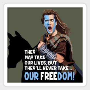 WILLIAM WALLACE Freedom Sticker